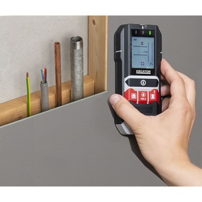 Dispositivo de detecção eletrónico KREATOR a ser usado numa parede