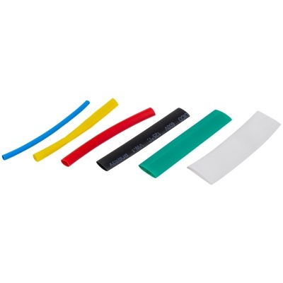 Túbos termorretráteis coloridos feitos de plástico