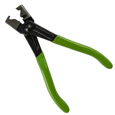 Alicate de corte com punhos verdes e corpo preto