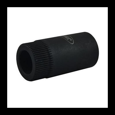 Peça cilíndrica preta com ranhuras e inscrição STAHLWILLE