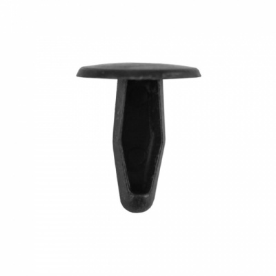 Rebite preto de plástico com cabeça arredondada