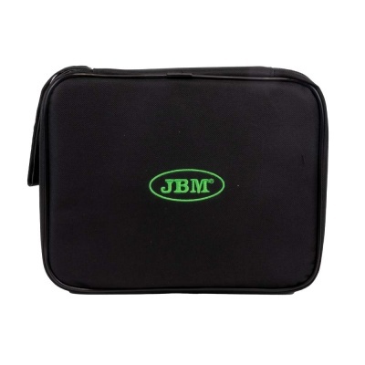 Bolsa preta com logótipo JBM verde