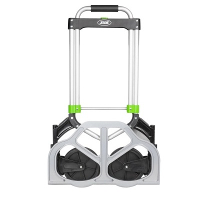 Carrinho de transporte dobrável com rodas e punho almofadado