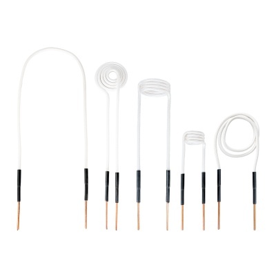 Resistências de aquecimento em formato de bobinas com extremidades de cobre