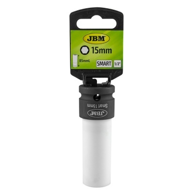 Chave de soquete JBM 15mm com etiqueta verde