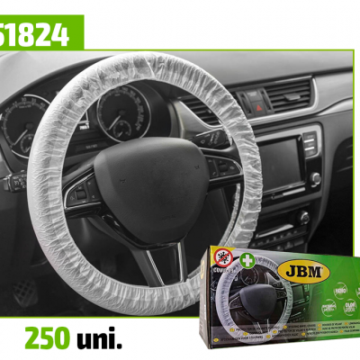 Capa transparente para volante de carro com embalagem verde JBM