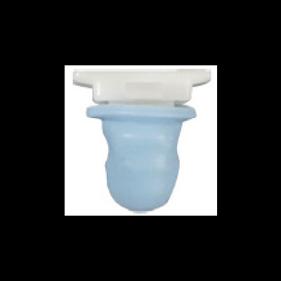 Pega de móvel azul e branco em plástico