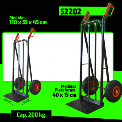 Saco de transporte metálico preto com pegas vermelhas e rodas vermelhas e pretas