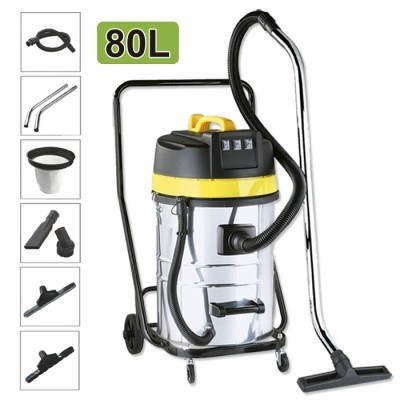aspirador industrial 80L com mangueira e acessórios