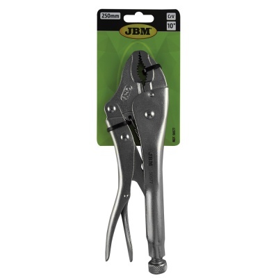 Alicate de pressão metálico 250mm JBM na embalagem verde