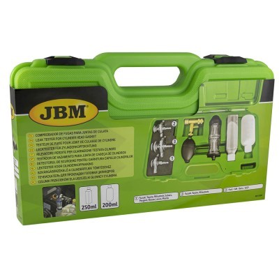 Estojo verde com kit de teste de gás da marca JBM
