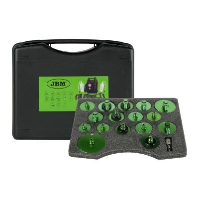 Conjunto ferramentas martelinho de ouro com 15 peças em espuma e mala preta JBM