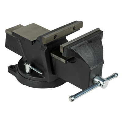 Sargento de ferreiro metálico preto com parafuso prateado