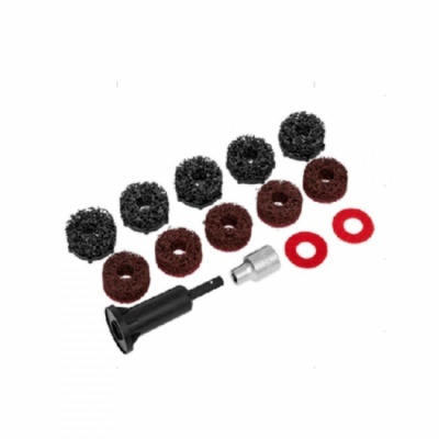 Conjunto de acessórios abrasivos para ferramentas rotativas