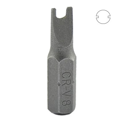Bits de chave de fendas metálico com inscrição CR-V 8