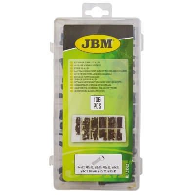 Conjunto de peças para extracção de parafusos JBM em caixa plástica