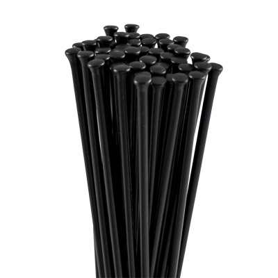 Passeio de vários raios de bicicleta pretos com cabeça arredondada