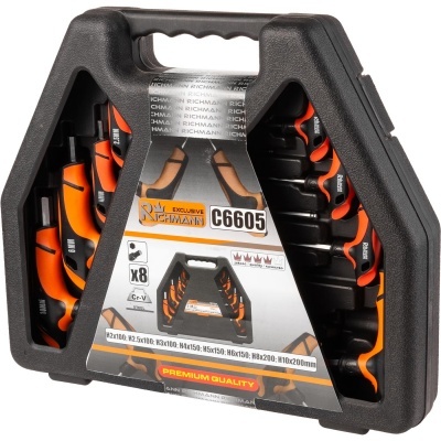 Conjunto de chaves de fenda RICHMANN C6605 em estojo preto rígido