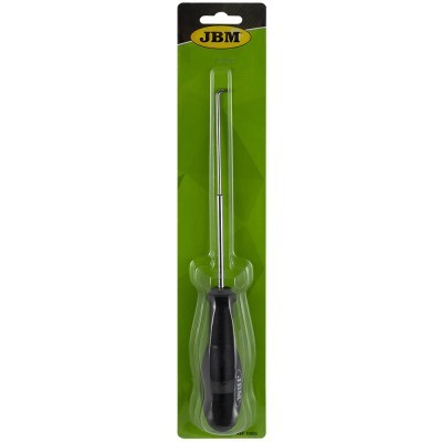 Raspador de juntas JBM com cabo preto e haste metálica em embalagem verde