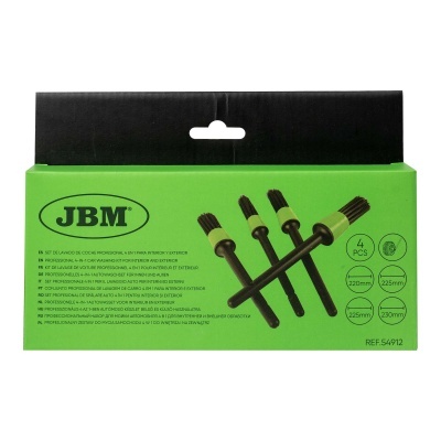 Conjunto de lavagem de carro profissional JBM 4 em 1 com quatro escovas para interior e exterior