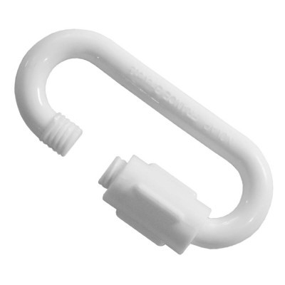 Elo de plástico branco com rosca para encaixe