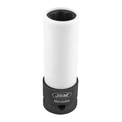 Soquete de impacto longo JBM Mercedes preto e branco