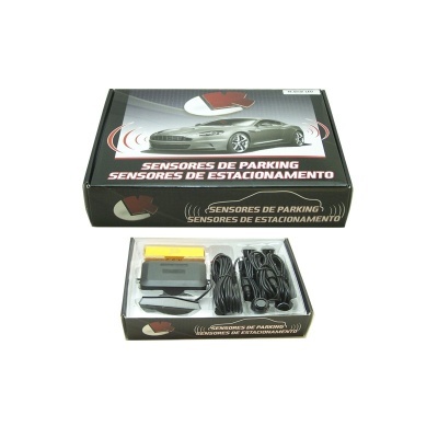 Kit de sensores de estacionamento com caixa preta e sensores com fios