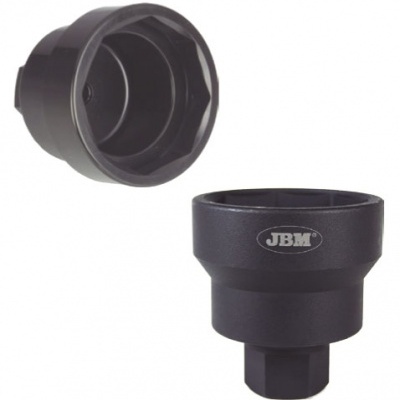 Duas chaves de soquete pretas de metal com logo JBM