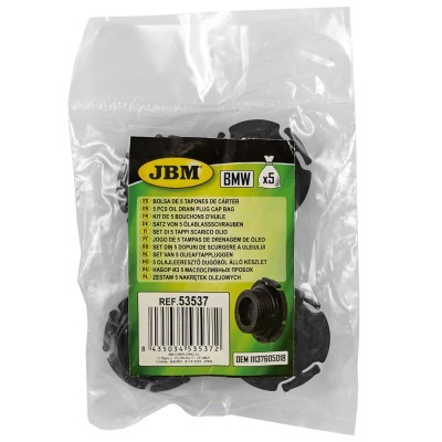 Pacote plástico transparente com tampões de escoamento de óleo JBM BMW X5