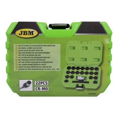 Conjunto de parafusos de segurança JBM para grupo VAG em caixa verde