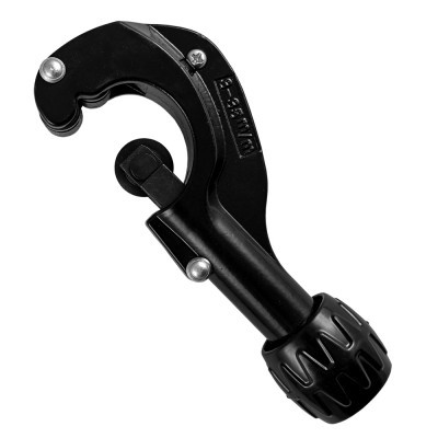 Ferramenta preta com gancho e rosca giratória