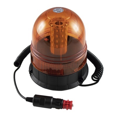 Luz de alerta âmbar com cabo e conector para carro