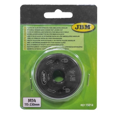 Disco para rebarbadora JBM M14 115-230mm em embalagem verde e amarelo