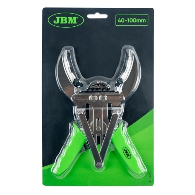 Alicate aberto rolhas JBM com cabo verde e corpo metálico em embalagem preta e verde