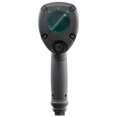 Aspersor de rega xpto preto com botão verde e empunhadura