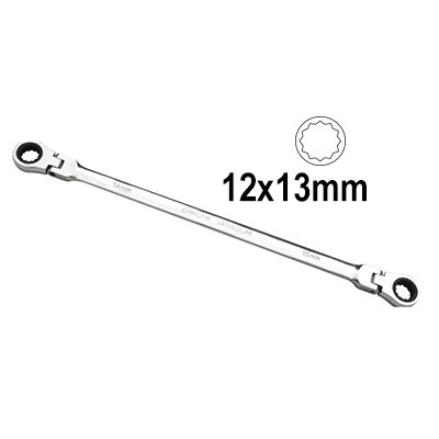 Chave de caixa dupla cromada com tamanhos 14 mm e 15 mm