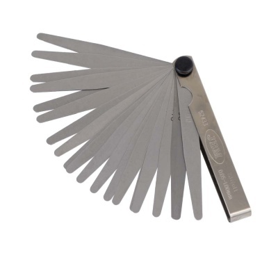 Conjunto de lâminas de medição em aço inoxidável tipo calibrador de folga