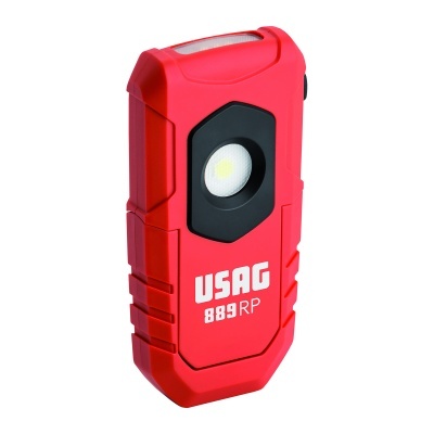 Lanterna portátil vermelha USAG 889 RP com luz central