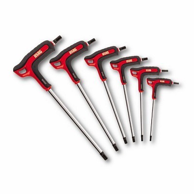 Conjunto de chaves Allen T com cabos preto e vermelho