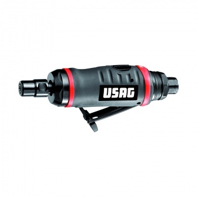 Ferramenta pneumática preta e vermelha com texto USAG