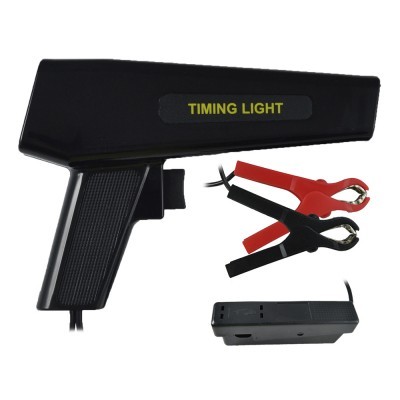 Relógio de luz temporizadora preto com garras vermelha e preta e caixa preta