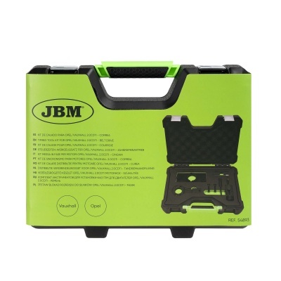 Mala verde e preta com ferramentas para sincronismo de motores Opel/Vauxhall 2.0CDTI