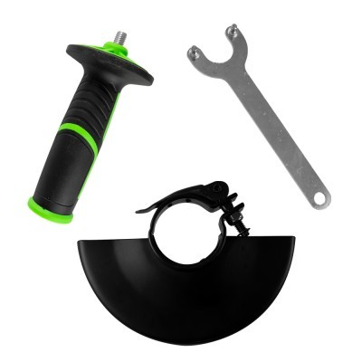 Conjunto de acessórios para ferramenta elétrica com pega, guarda de proteção e chave