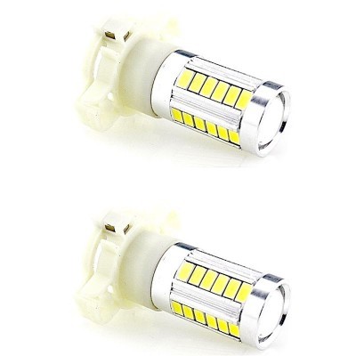 Lâmpadas LED para automóvel com LEDs amarelos e corpo branco