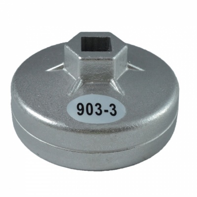 ferramenta metálica prateada para remoção de filtros com etiqueta 903-3