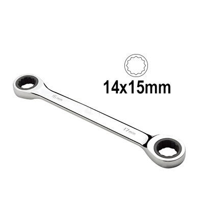 Chave poligon. metal cromado 14x15mm