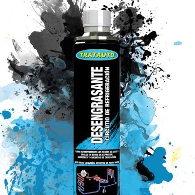 Frasco de desengraxante para circuito de refrigeração da marca TRATAUTO