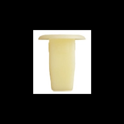 Barra de sabão amarelo claro com tampa branca