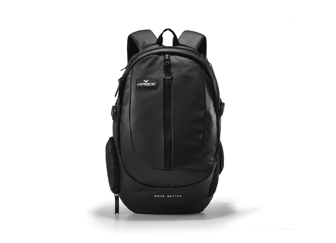 Hyperice Teck Pack Mochila preta VISCONTI com bolsos e alças acolchoadas