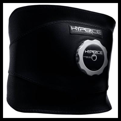 Faixa elástica preta para suporte lombar com sistema de ajuste Hyperice